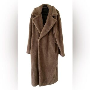 Emporio Armani Beige Teddy Bear Coat, FW2019 collection